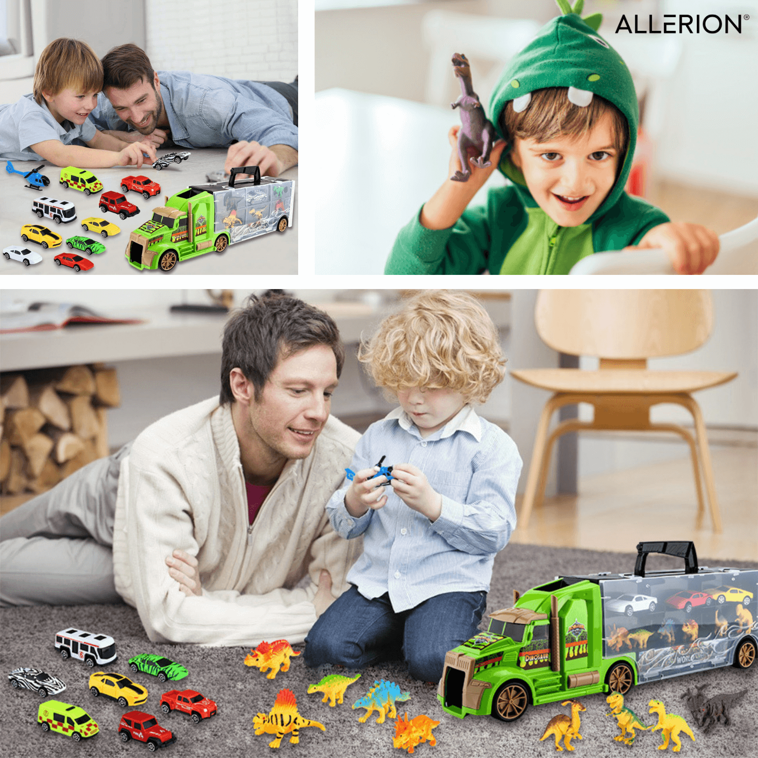 Dinosaurus Auto Speelgoedset
