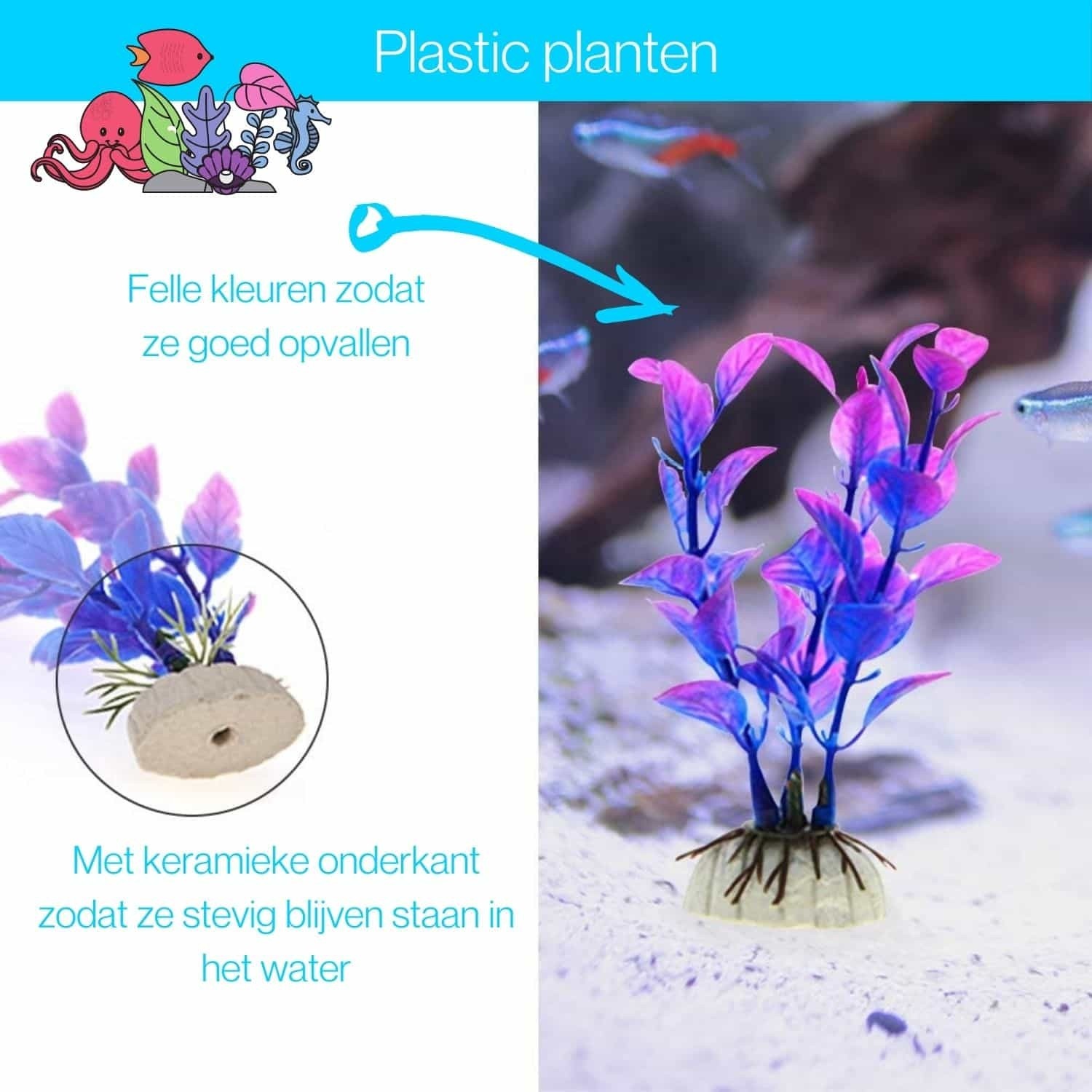Aquarium Decoratie Set