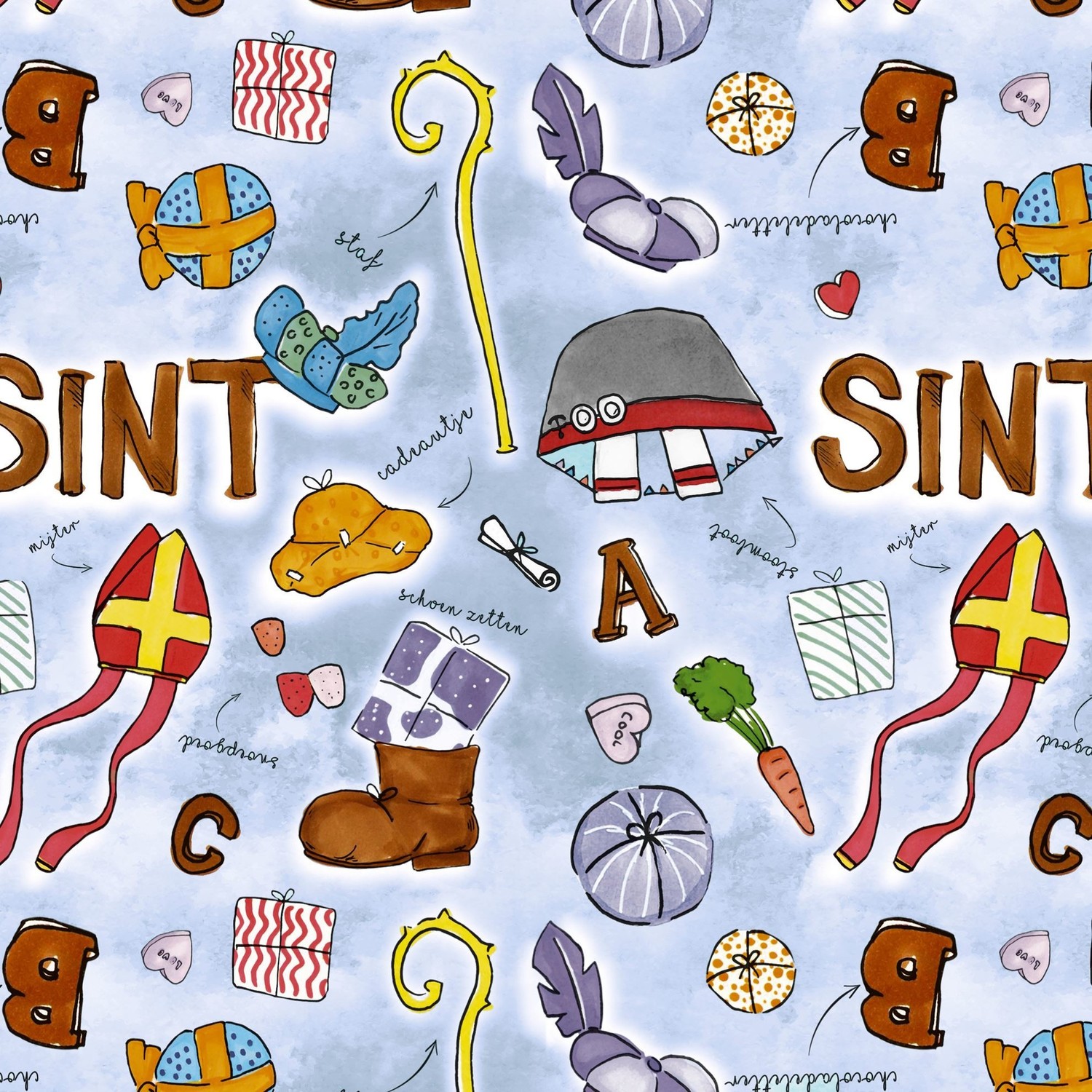 Cadeauverpakking - Sint Blauw