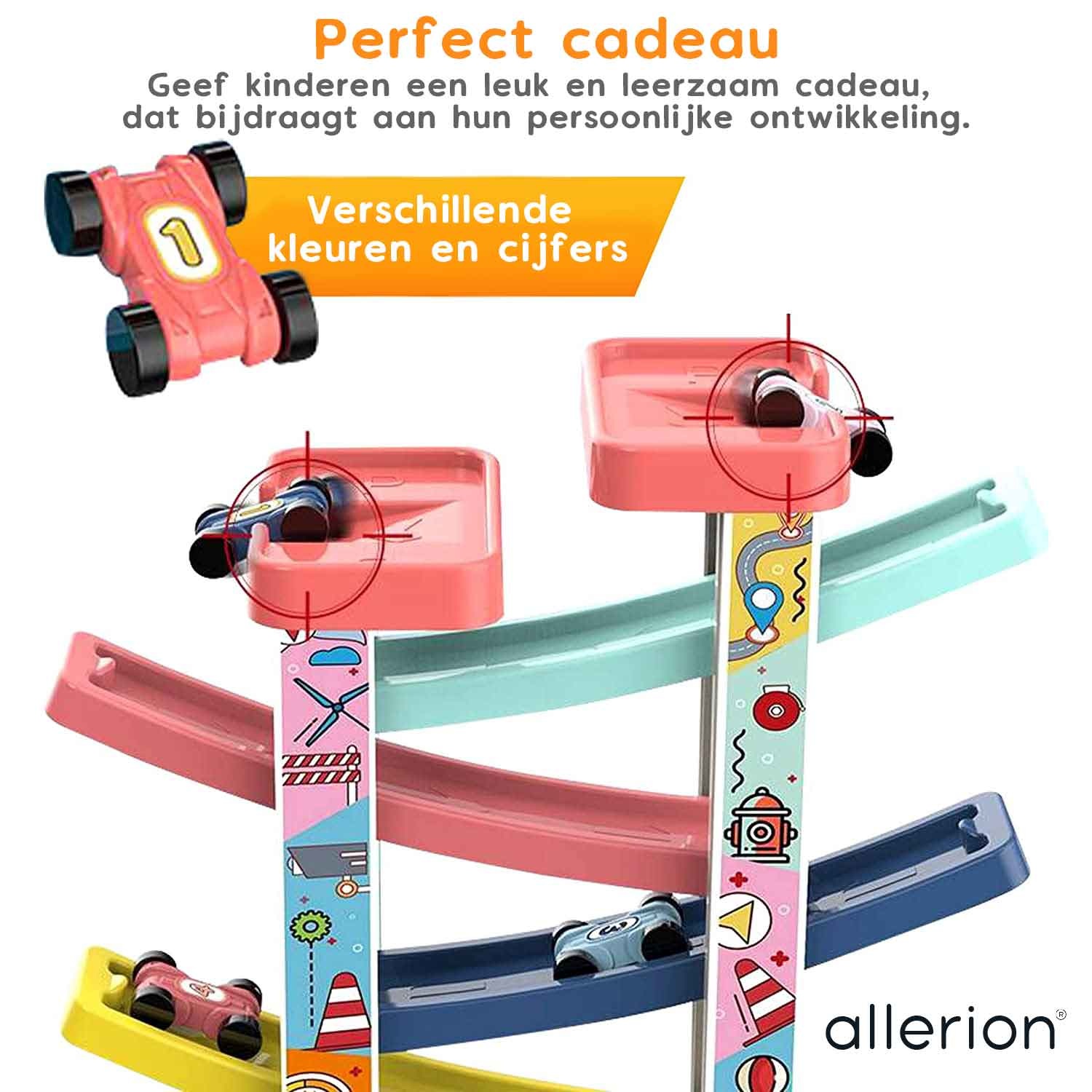 Jodelbaan met 8 autootjes