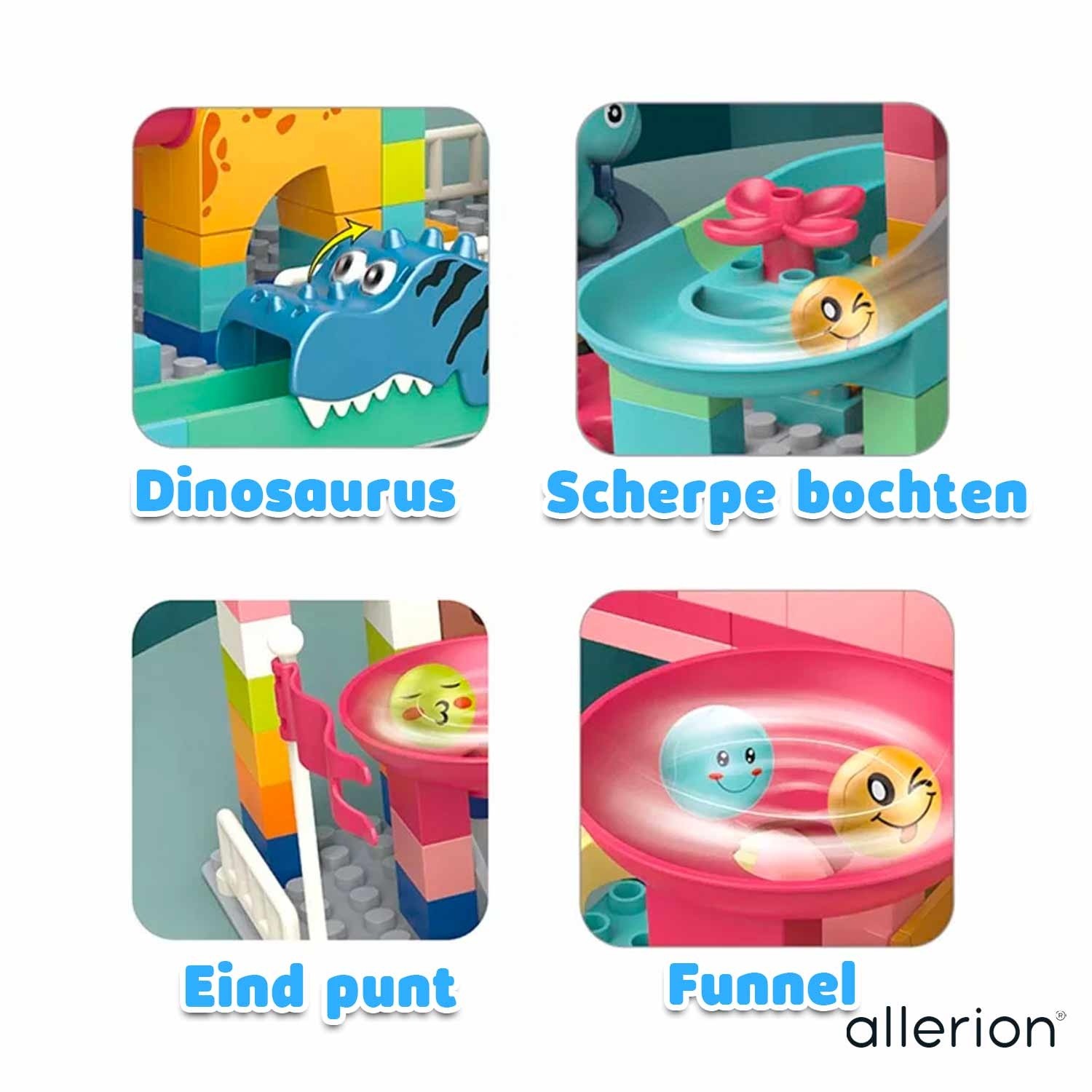 Knikkerbaan Dieren Set