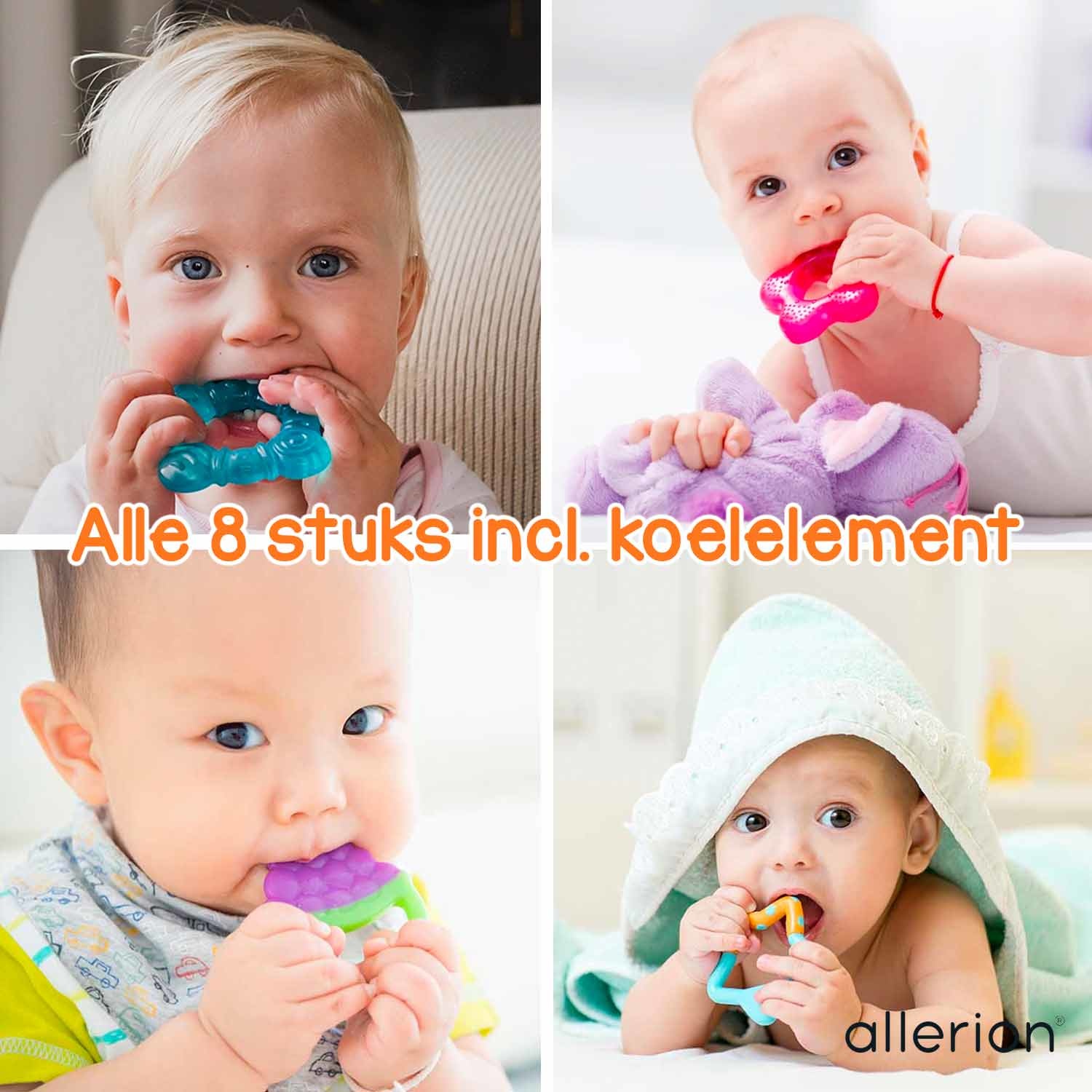 Koelbijtringen 8 stuks