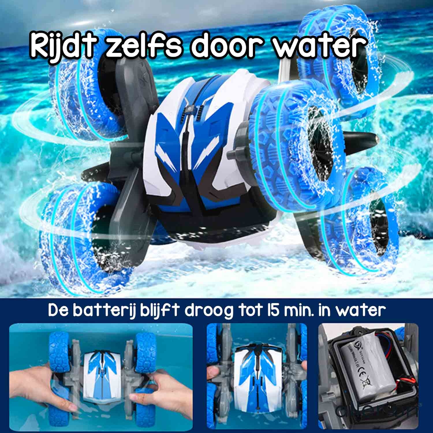 RC Stuntauto met 6 wielen