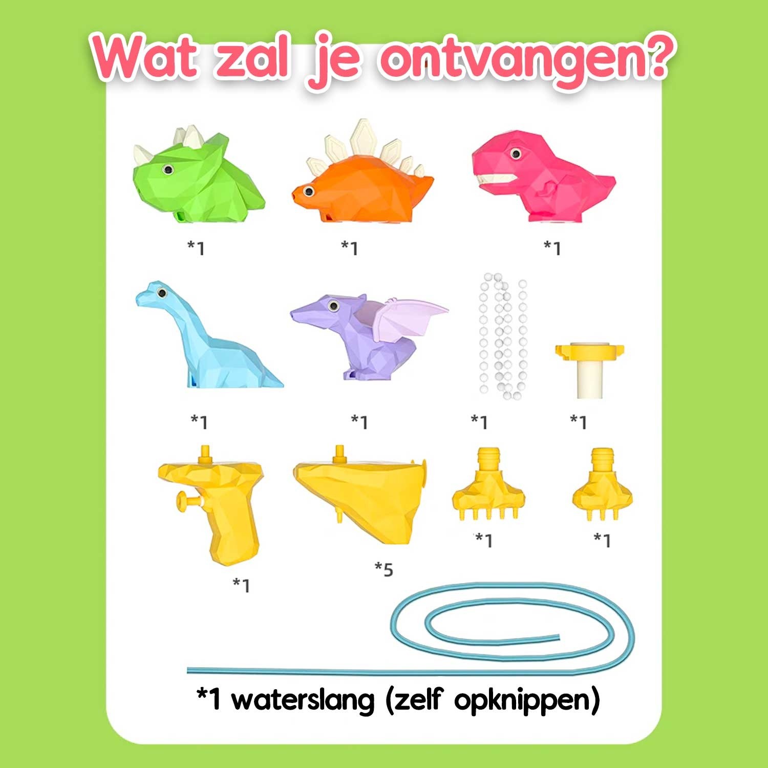 Badspeelgoed Spuitende dino's
