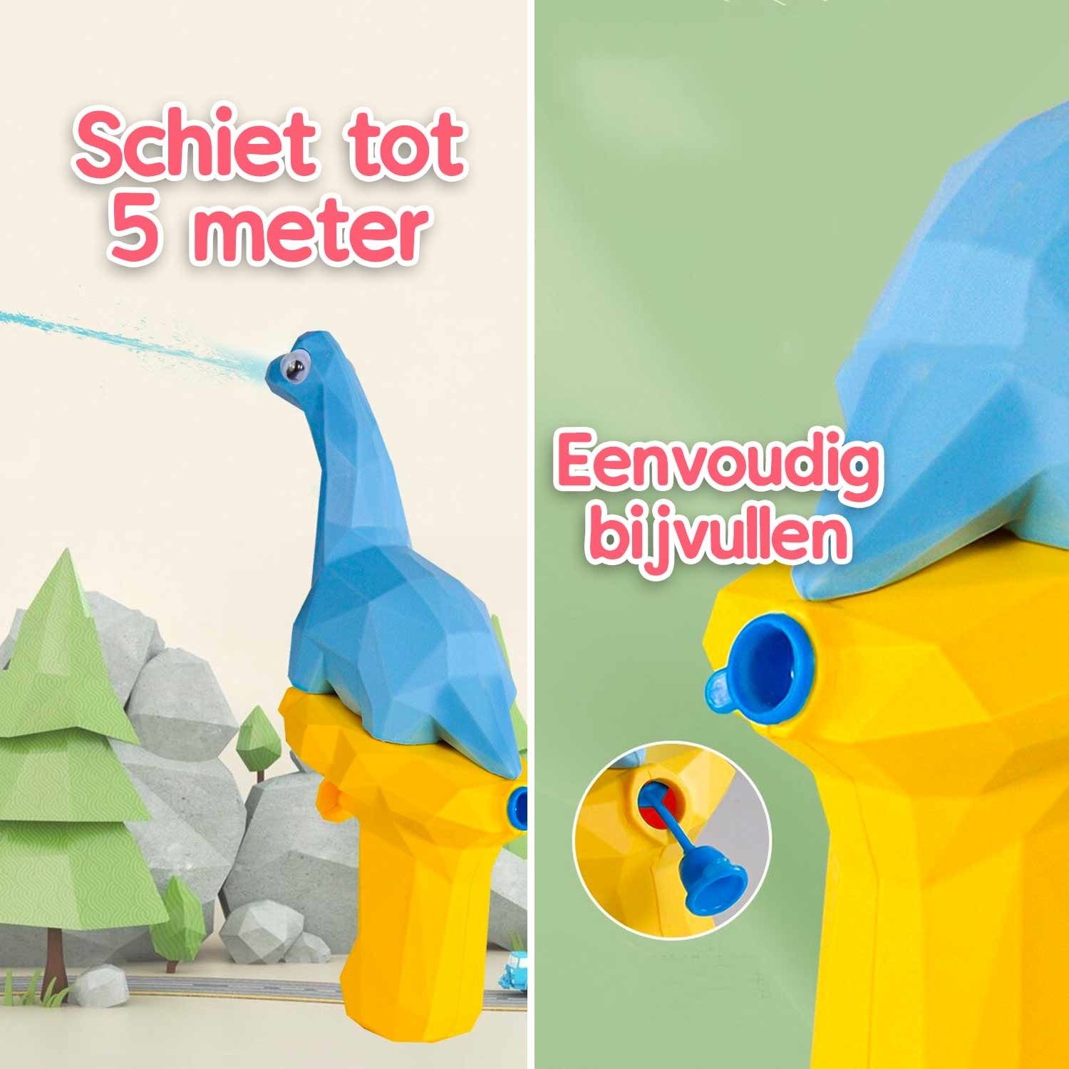 Badspeelgoed Spuitende dino's