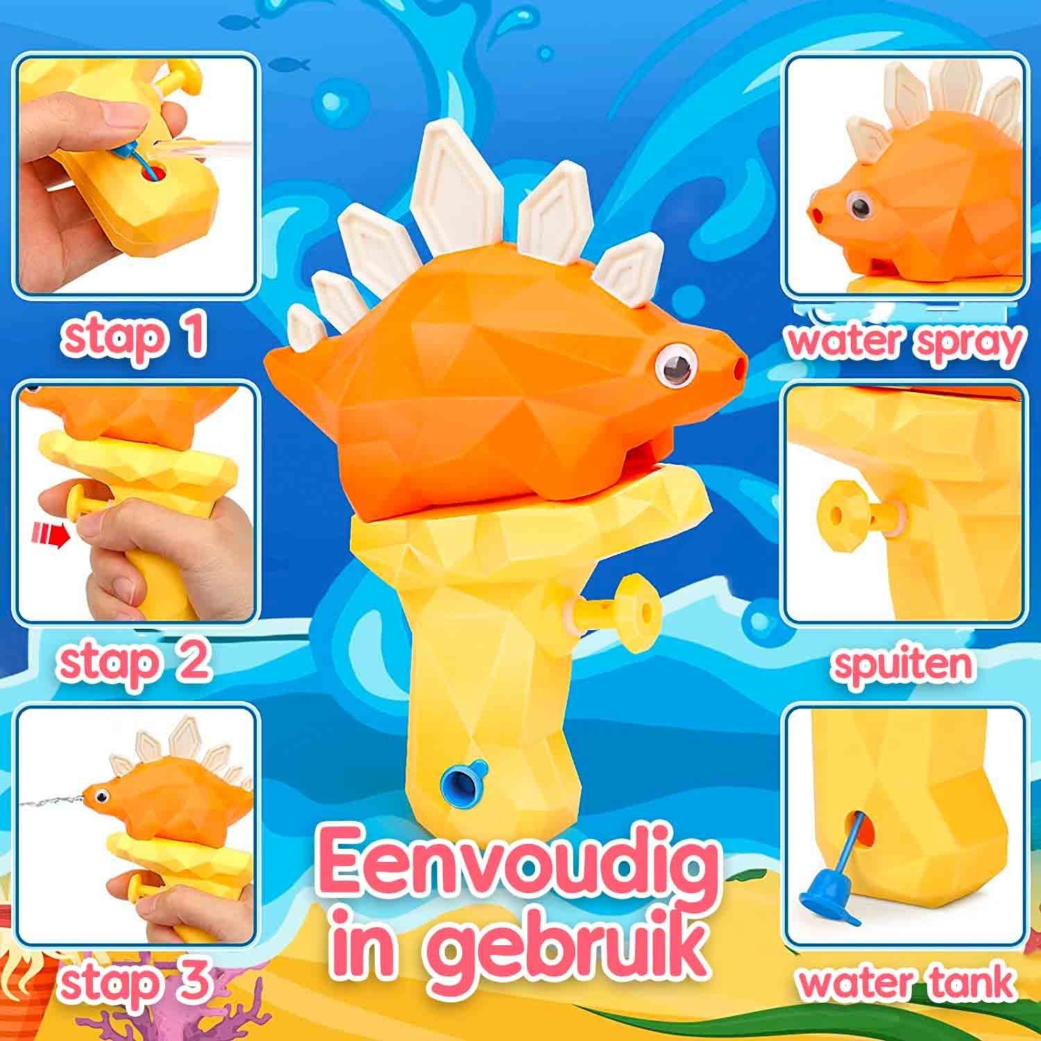 Badspeelgoed Spuitende dino's