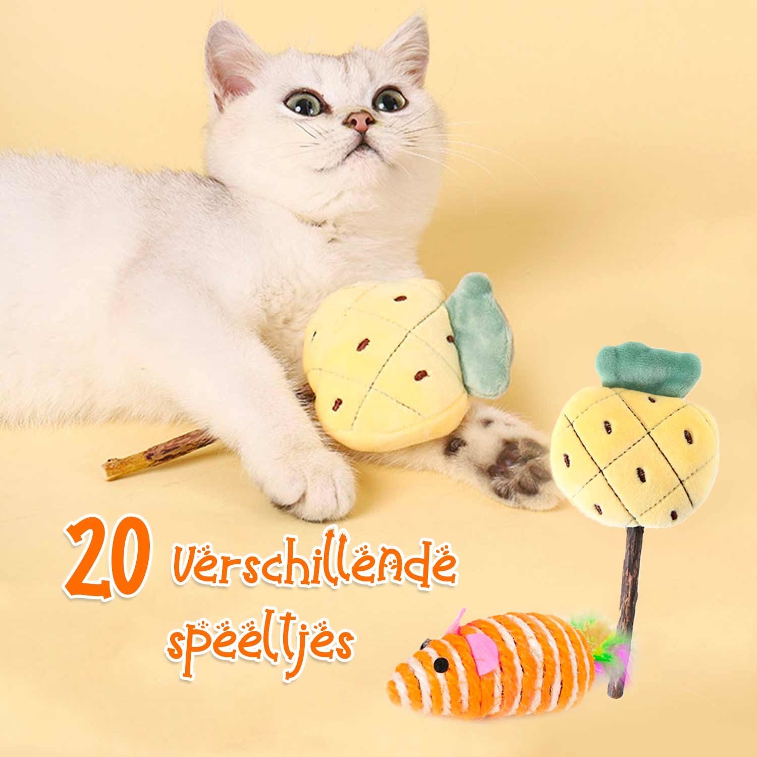Kattenspeelgoed Set - 20st