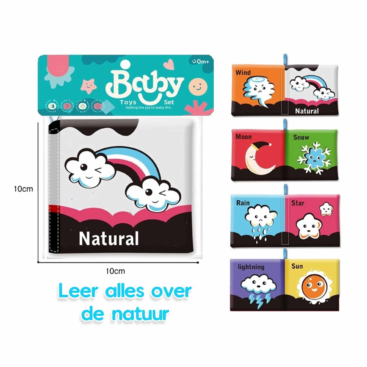 Baby zachte boekjes set mini