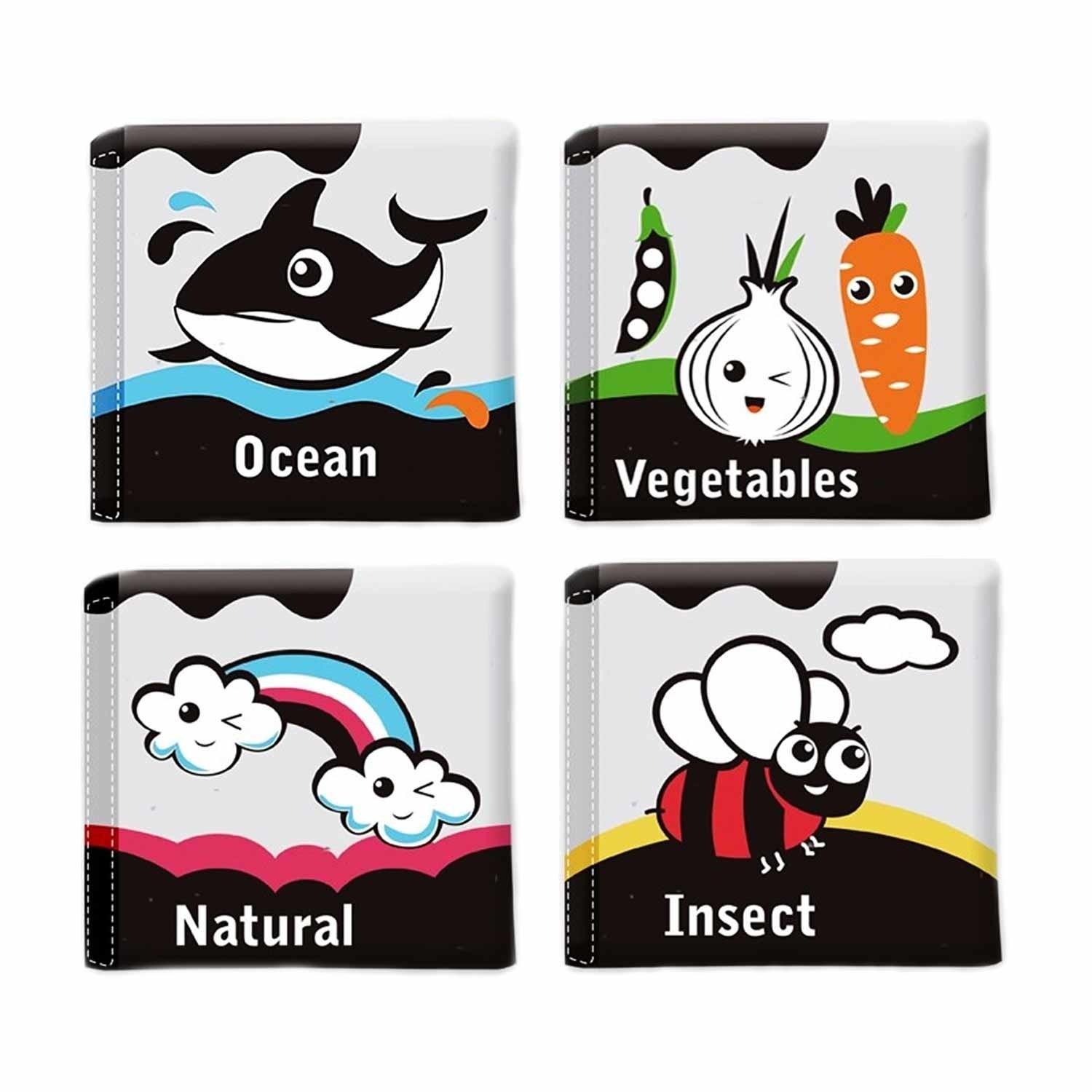 Baby zachte boekjes set mini