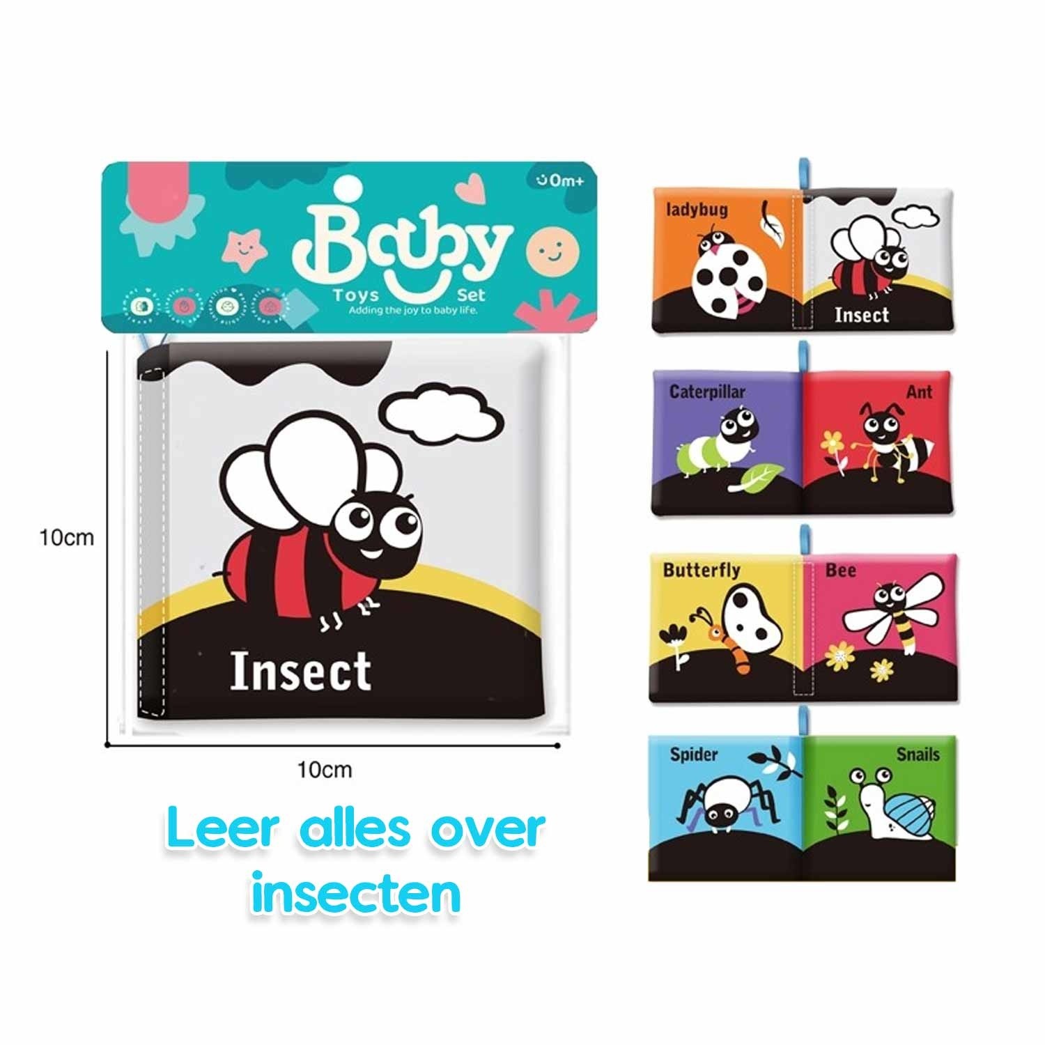 Baby zachte boekjes set mini