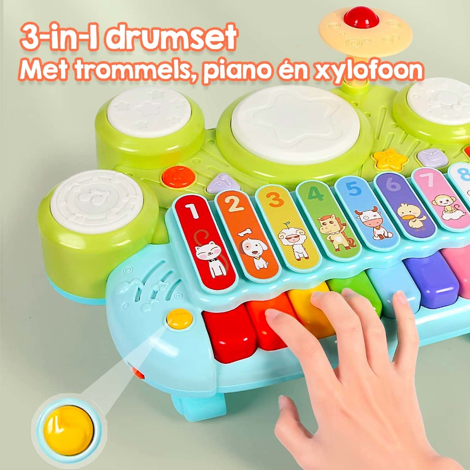 Baby Piano Drum Set
