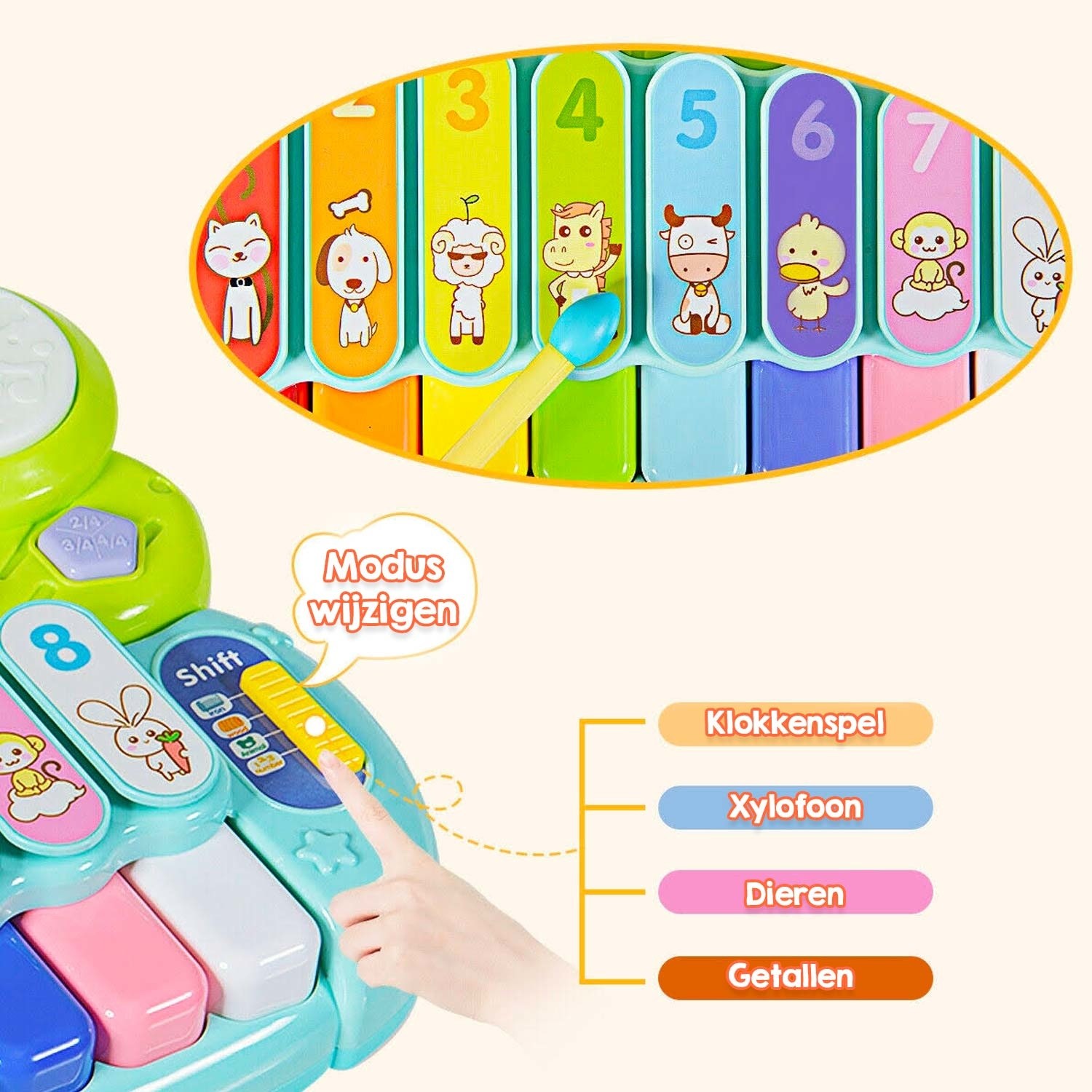 Baby Piano Drum Set