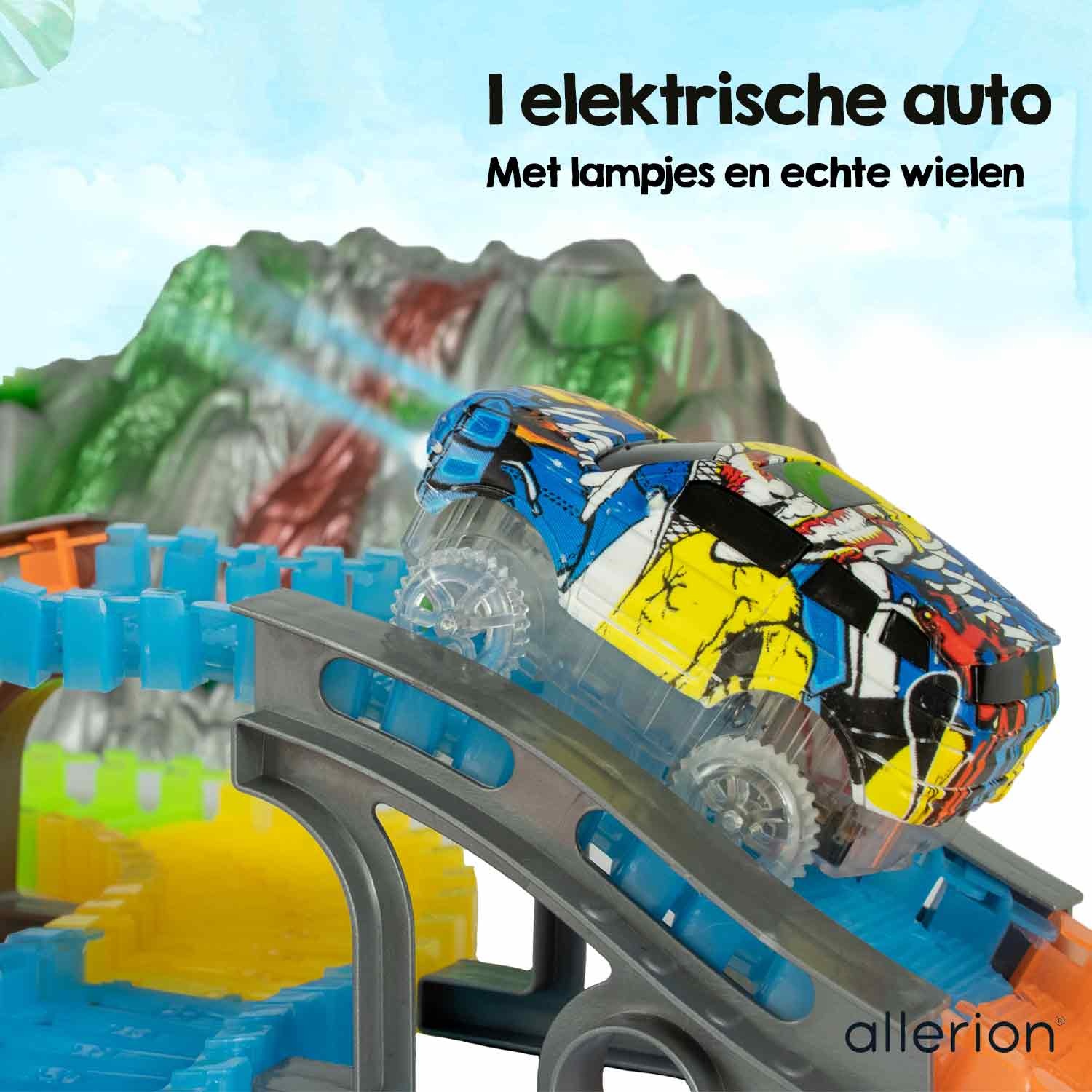 Dino Racebaan Glow in the Dark - Tweedekansje