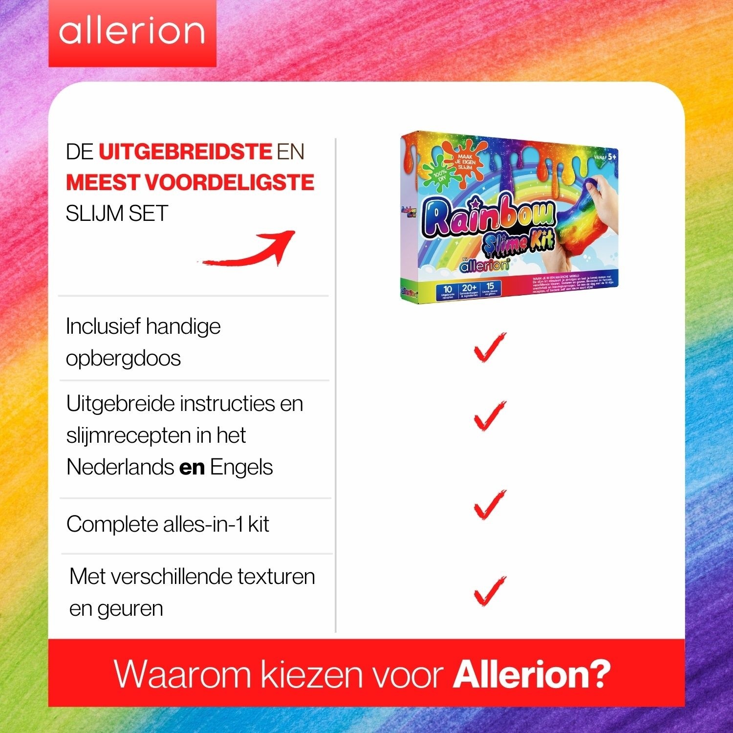 Slijm Kit - Rainbow - Tweedekansje