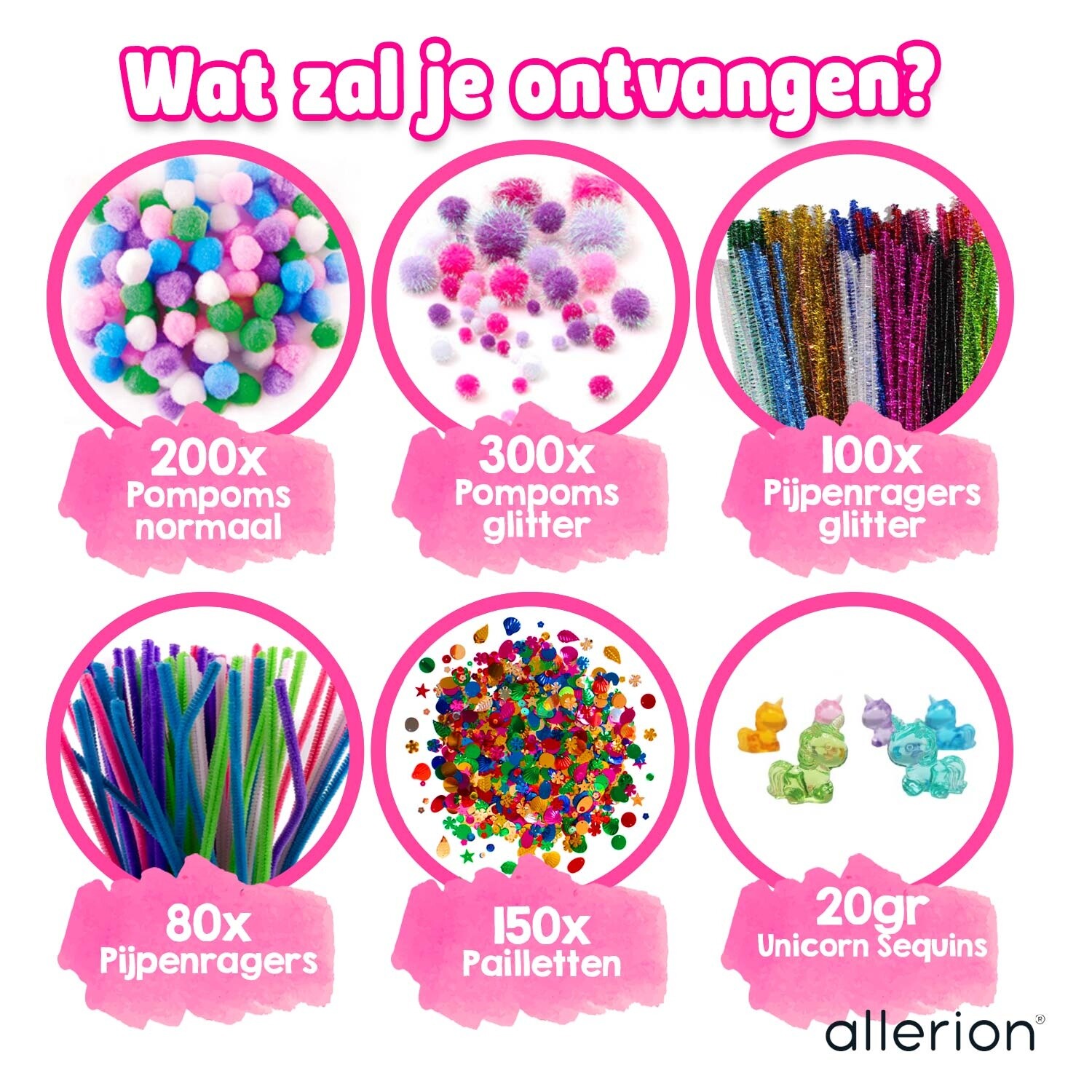 Knutselkoffer Unicorn Glitter XXL