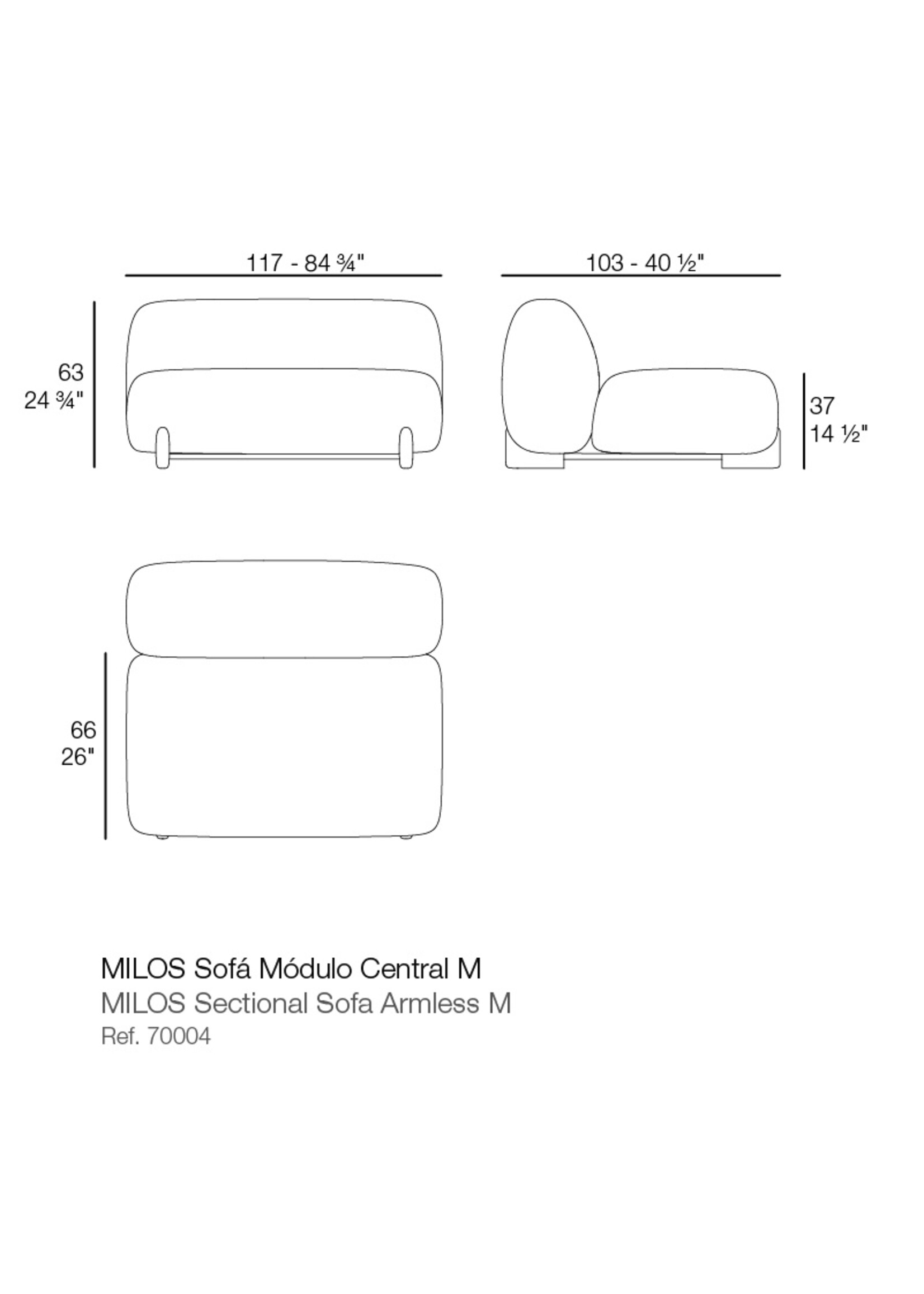 Vondom Milos Armless XL Section