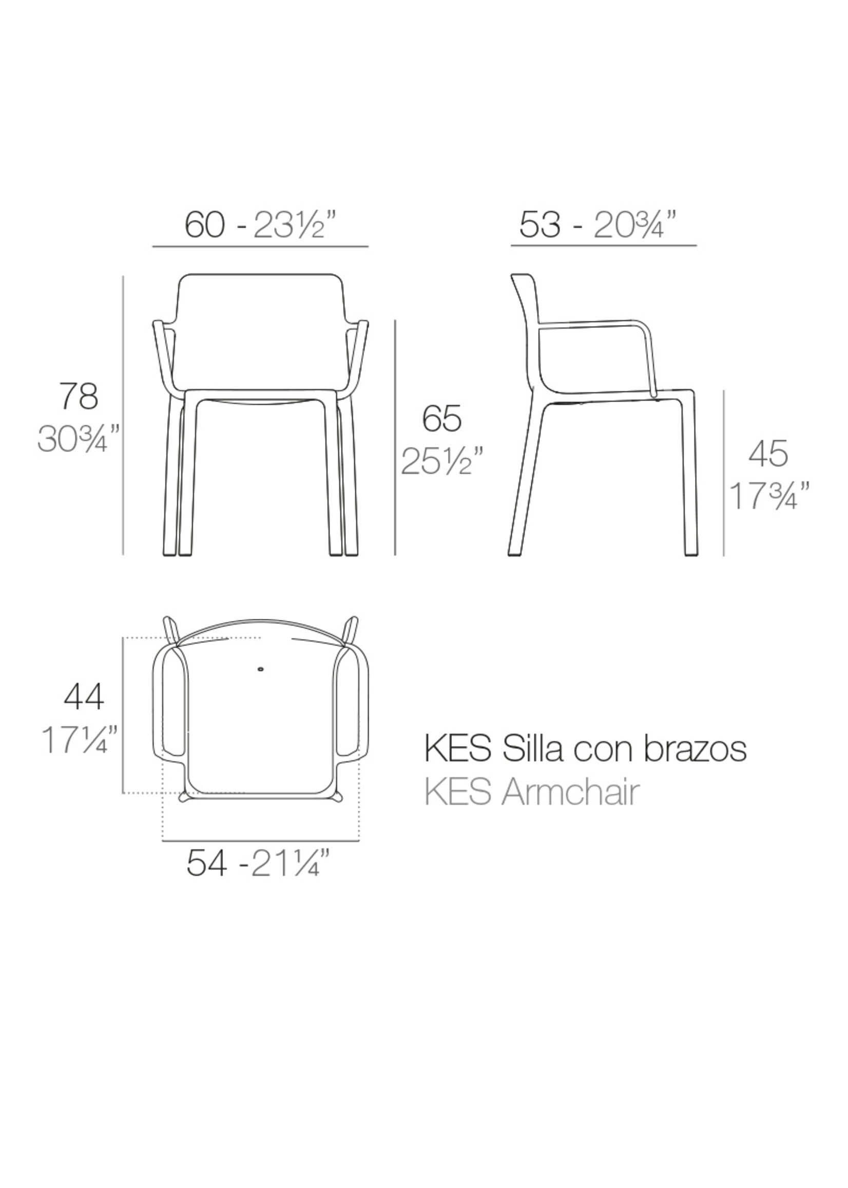 Vondom Kes Chair with arms