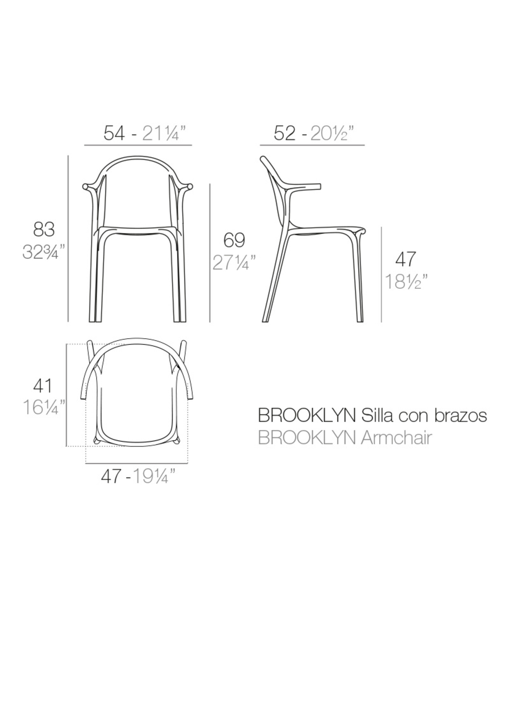 Vondom Brooklyn Chair with arms