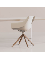 Vondom Manta Wooden Swivel Armchair