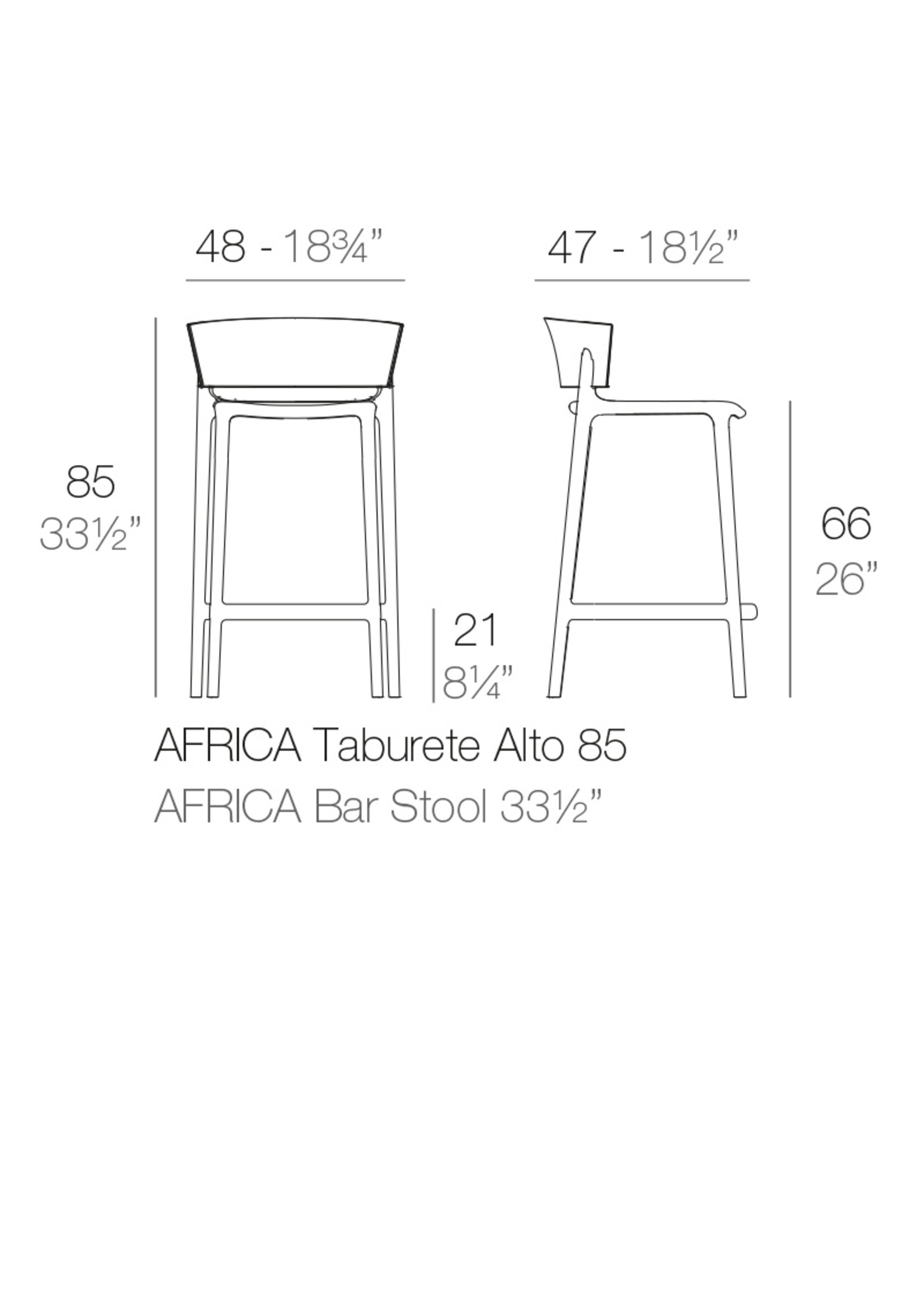 Vondom Africa Counter Stool