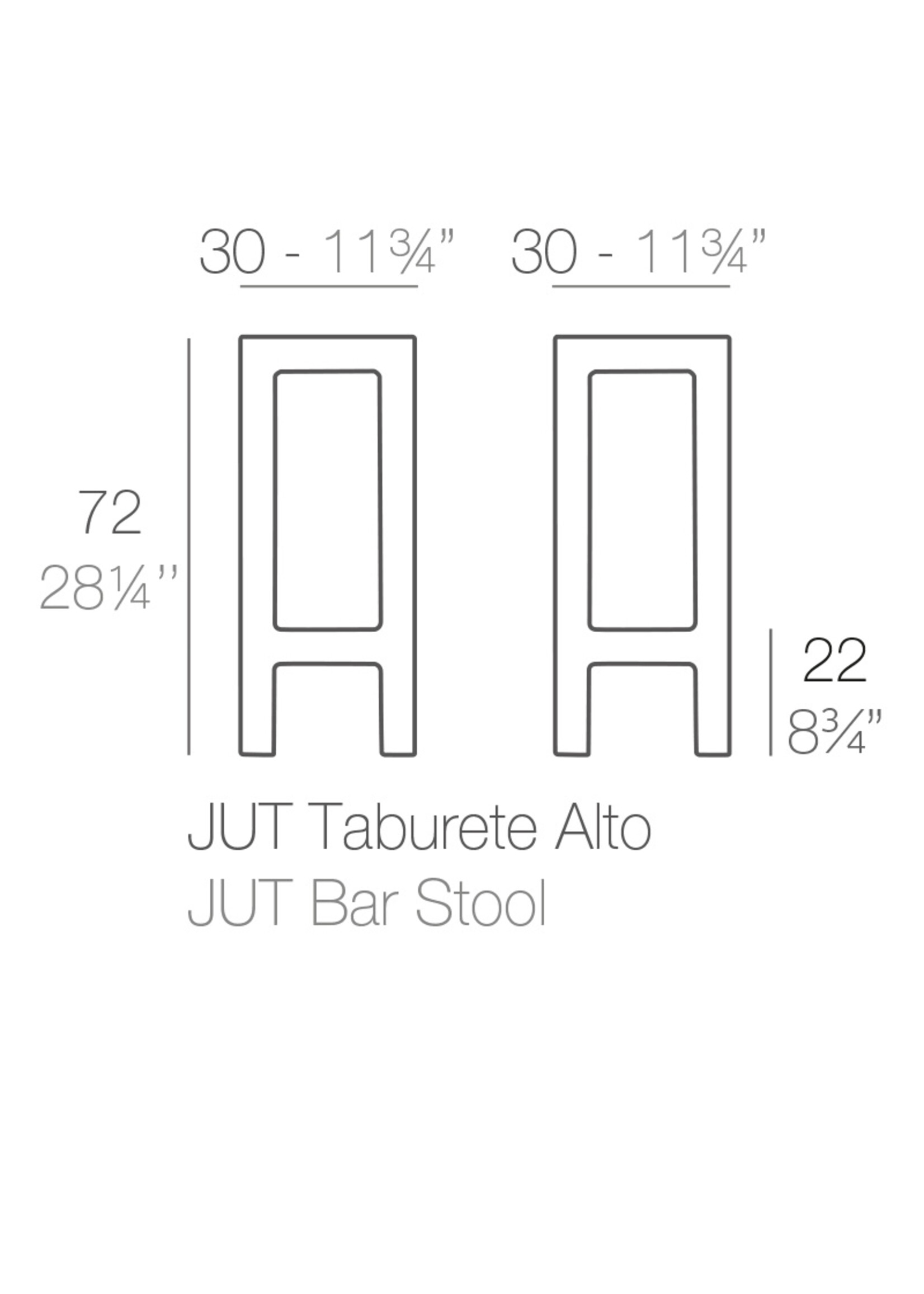 Vondom Jut Bar Stool 30x30x72