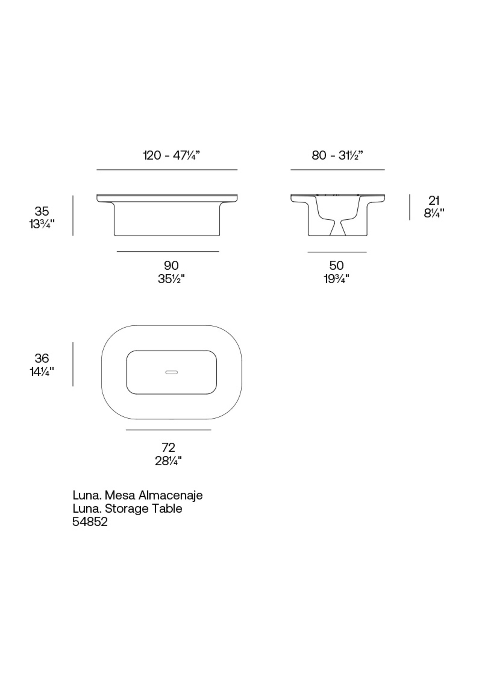 Vondom Luna Coffee Table With Storage
