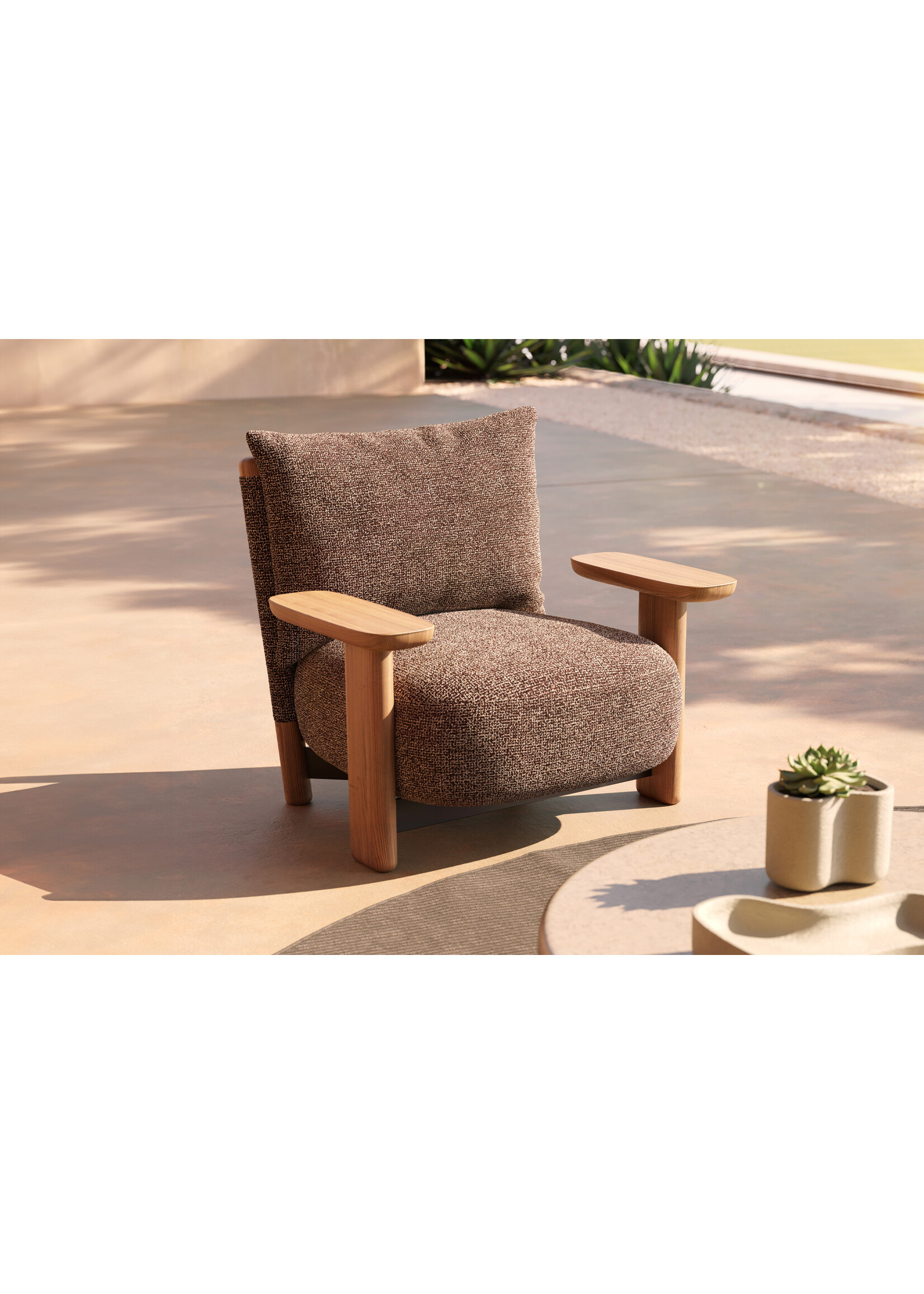 Vondom Milos Wood Lounge Chair