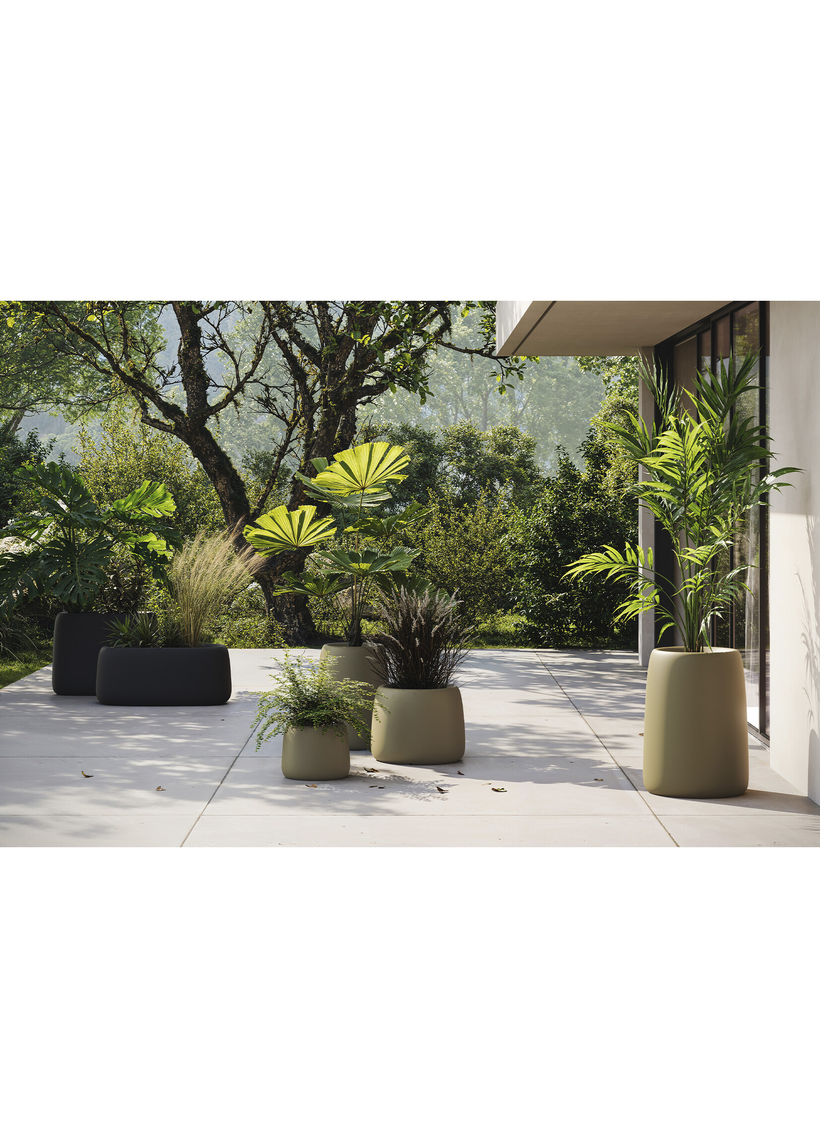 Vondom Square Organic planter 46x51x40