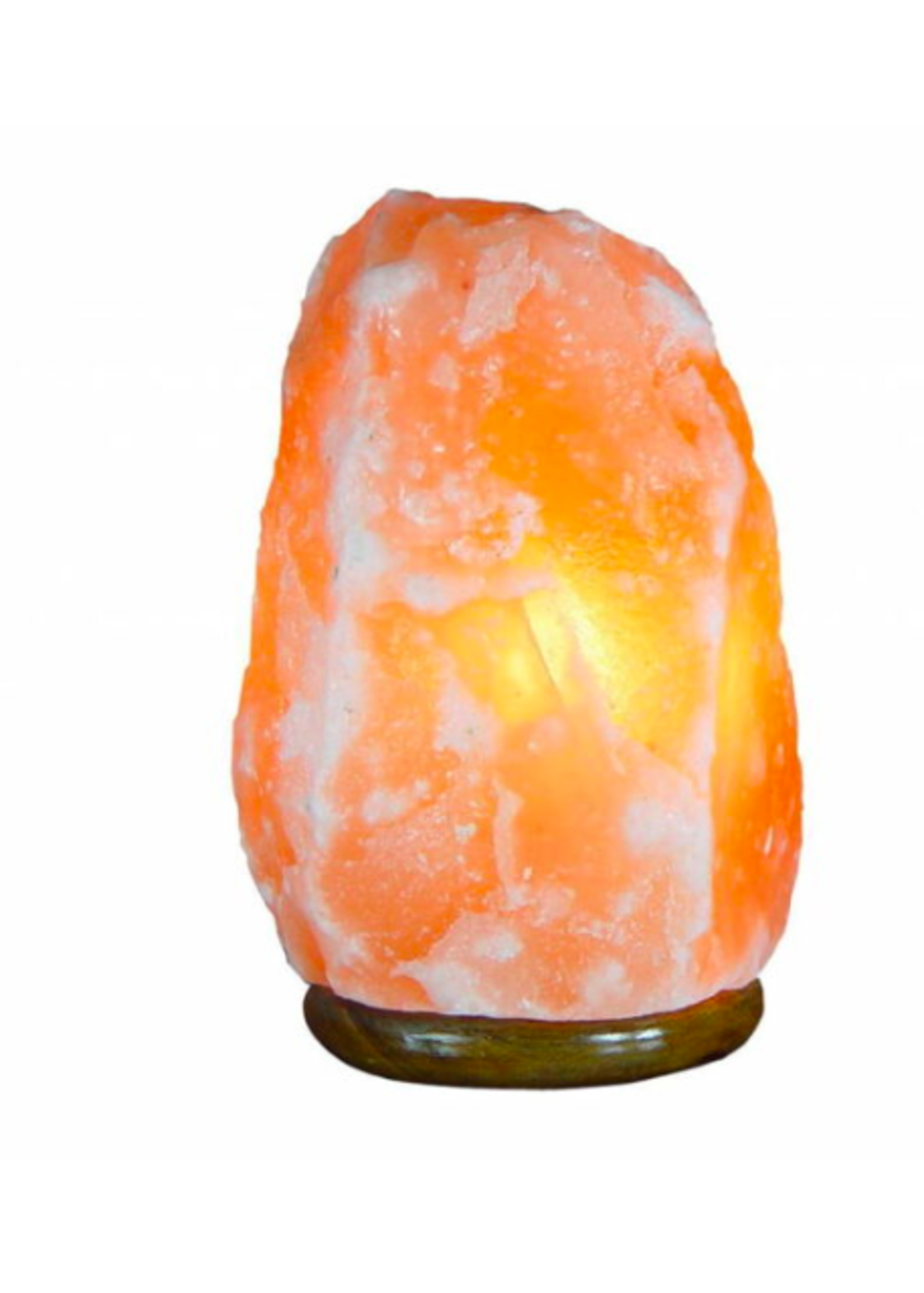 Zoutsteenlamp Oranje