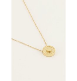 My Jewellery Ketting met ronde bedel en letter