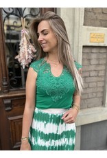 Perfect lace top green