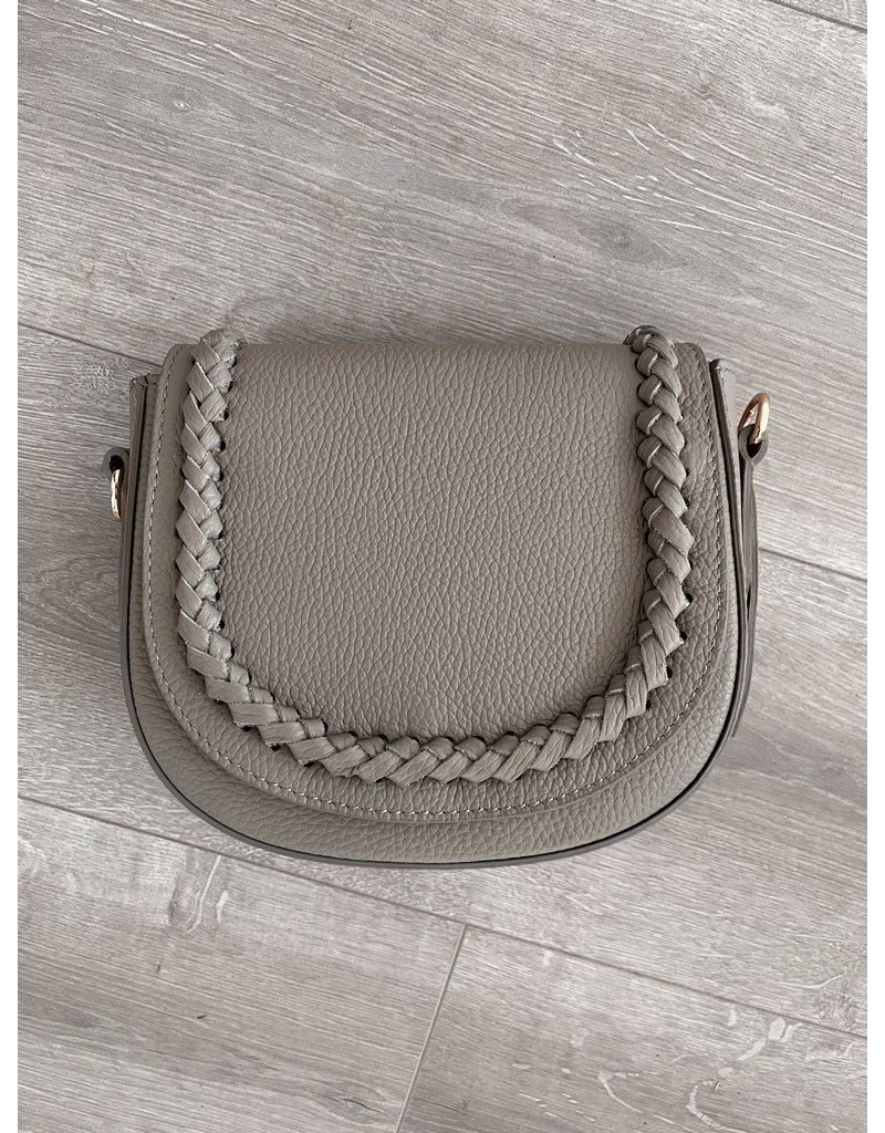 Braided bag taupe