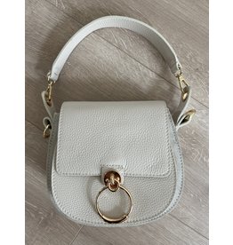 21Jewelz Lovely gold ring bag ecru