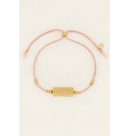 My Jewellery Roze armband met panterprint bedel