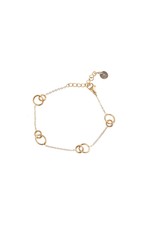 Go Dutch Label D&E | Little hoops bracelet - goud