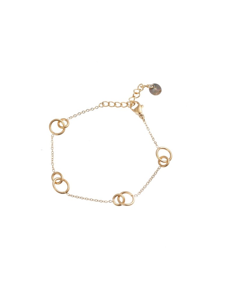 Go Dutch Label D&E | Little hoops bracelet - goud