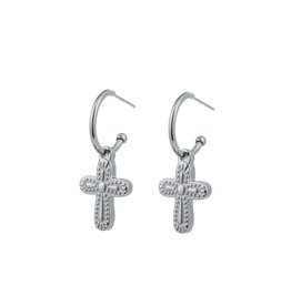 Go Dutch Label Cross earrings silver