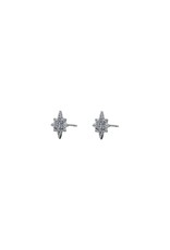 Go Dutch Label Little diamond stars studs silver