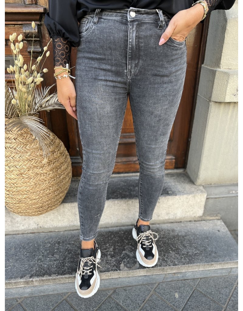 Skinny stretch jeans dark grey