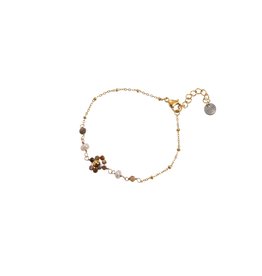 Go Dutch Label Natural stone pearl bracelet