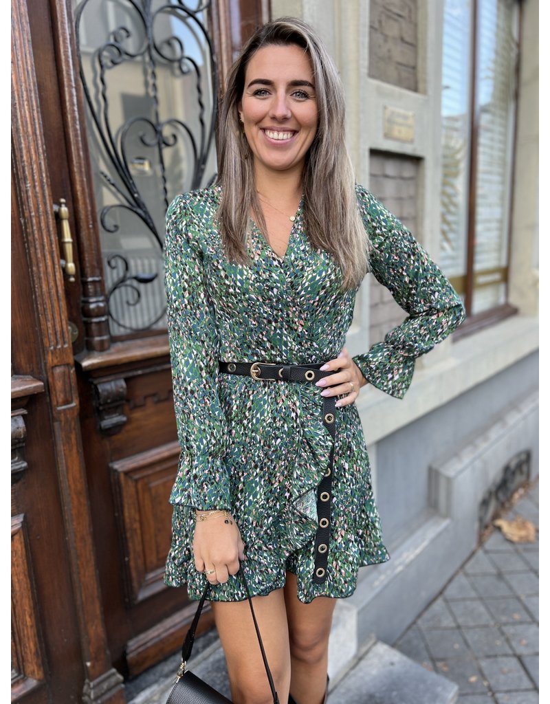 New musthave green print dress