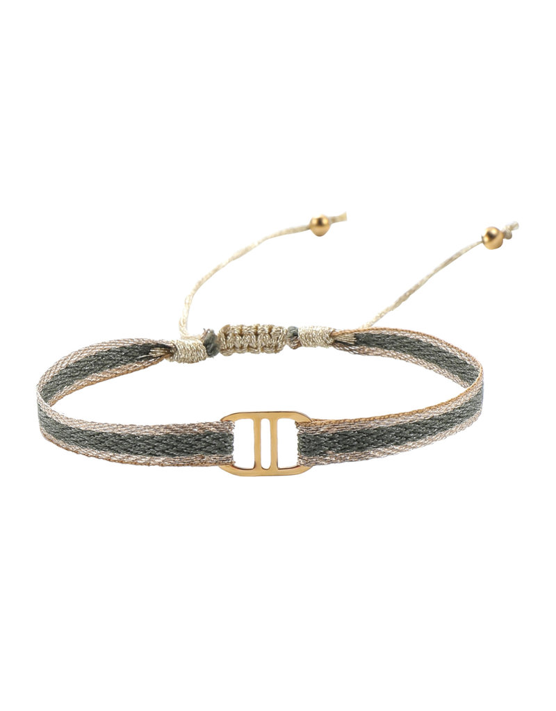 Bohemian bracelet theta gold army
