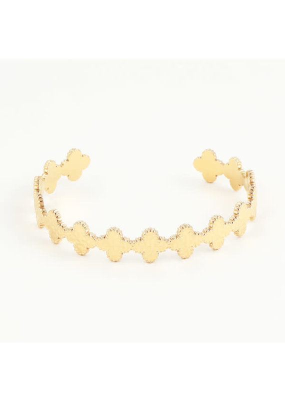 Bracelet clovers gold