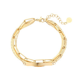 Triple chain bracelet