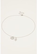 My Jewellery My Jewellery | Ketting met bedeltjes rondje & hartje - zilver