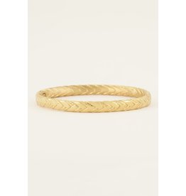 My Jewellery Minimalistisch gevlochten bangle - goud