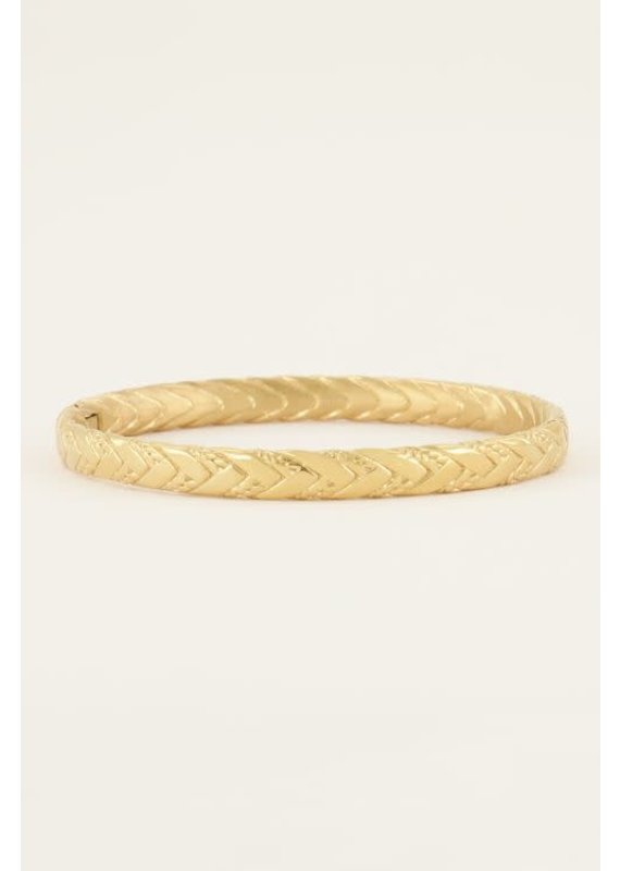 My Jewellery Minimalistisch gevlochten bangle - goud