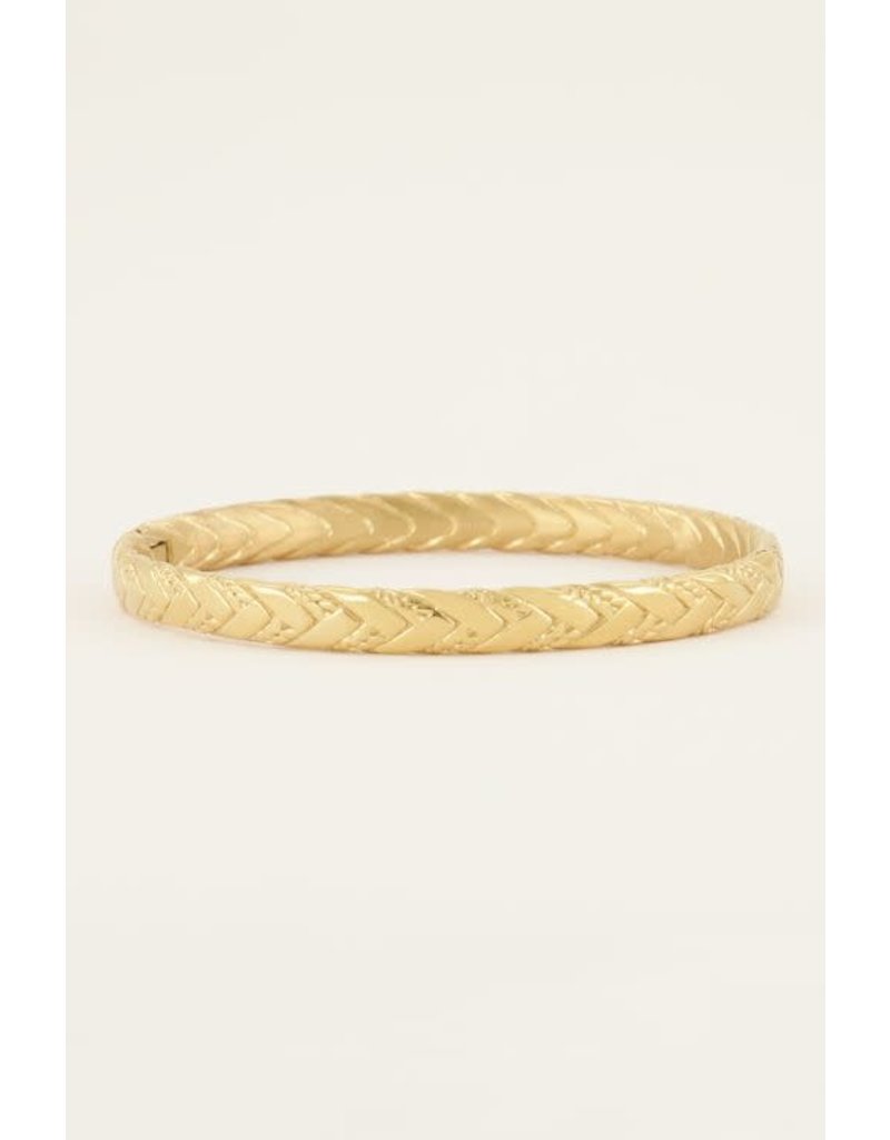 My Jewellery Minimalistisch gevlochten bangle - goud