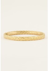 My Jewellery Minimalistisch gevlochten bangle - goud