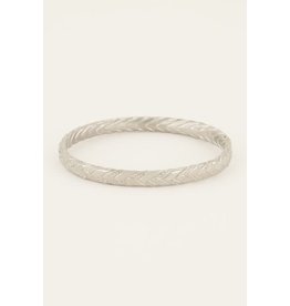My Jewellery My Jewellery | Minimalistisch gevlochten bangle - zilver